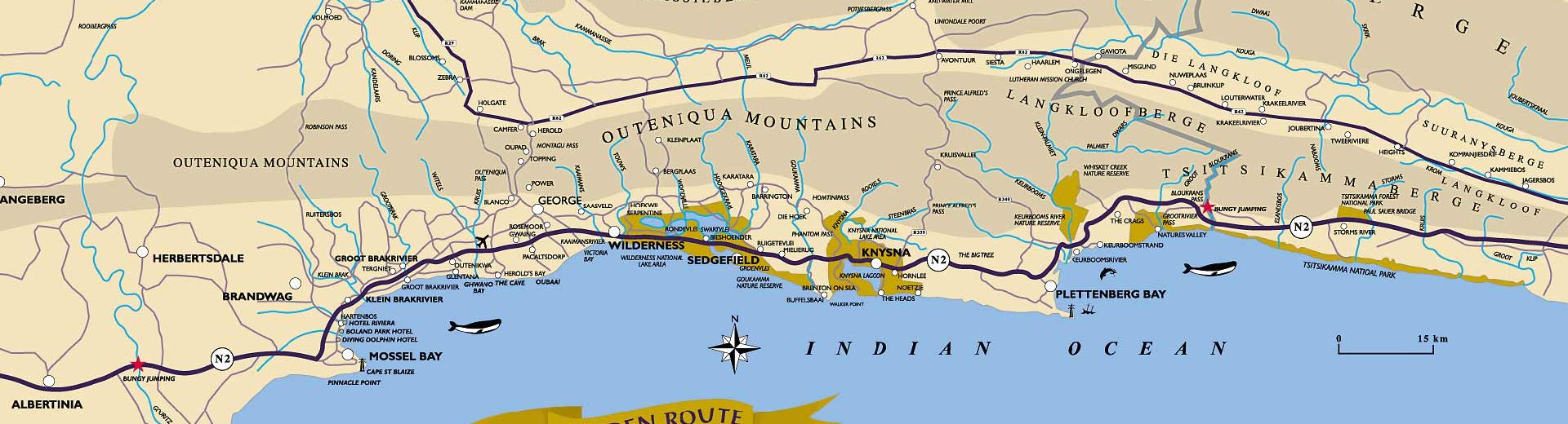 Pacote para a Rota jardim, um roteiro fantástico